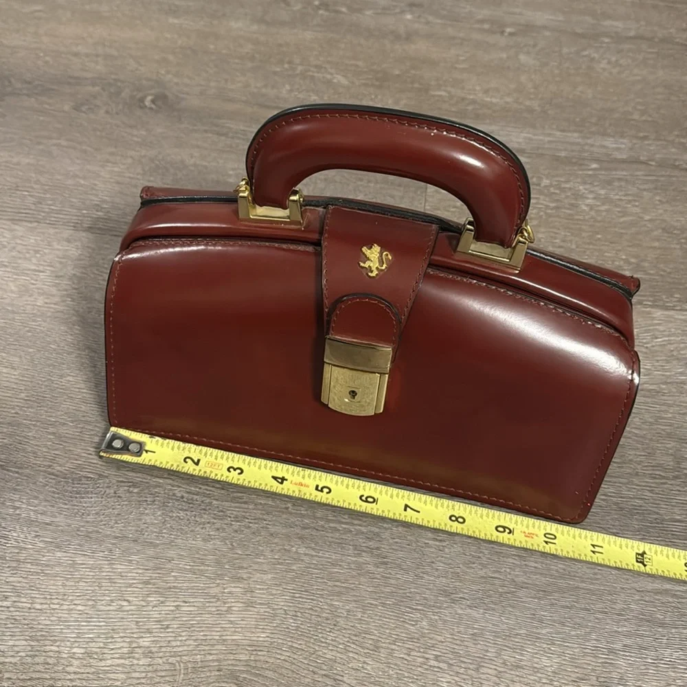 Pratesi Pelletterie Lady Brunelleschi Leather Handbag Shoulder Bag - Picture 6 of 12